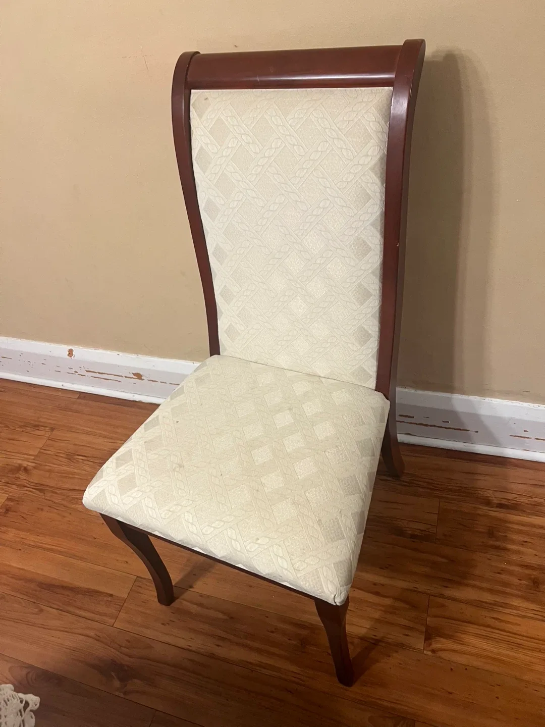 Dining Table with 6 Chairs - Wood & Fabric $75 today! image indicator(5)