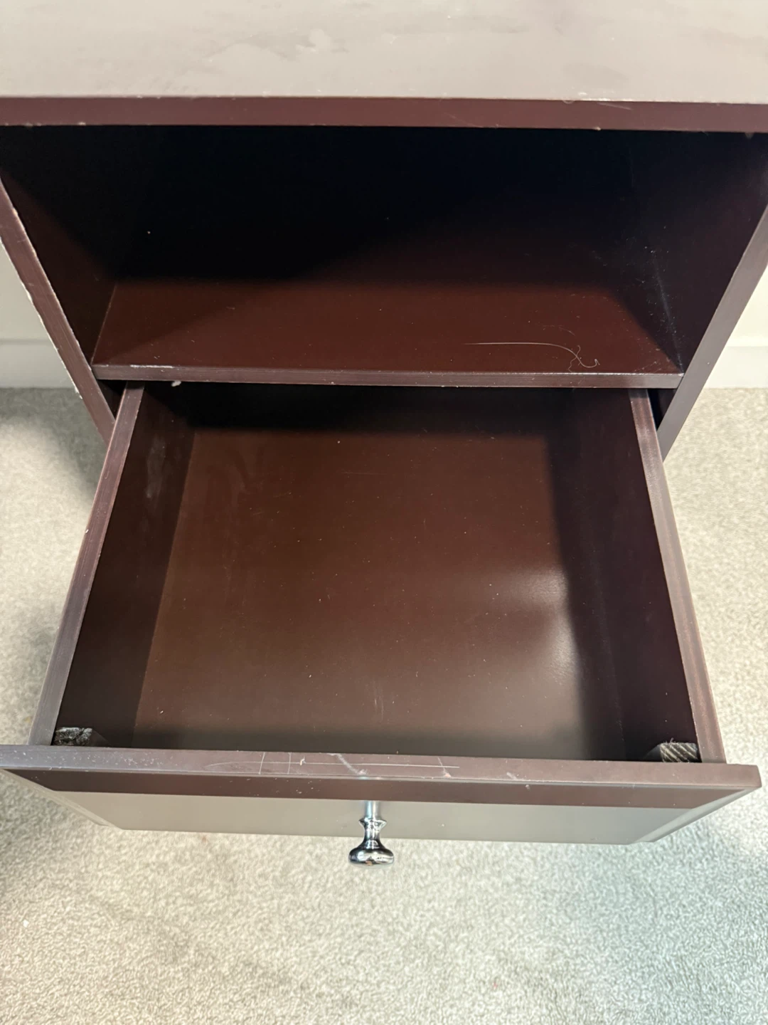 Brown Wooden Desk Drawer Unit - photo 3