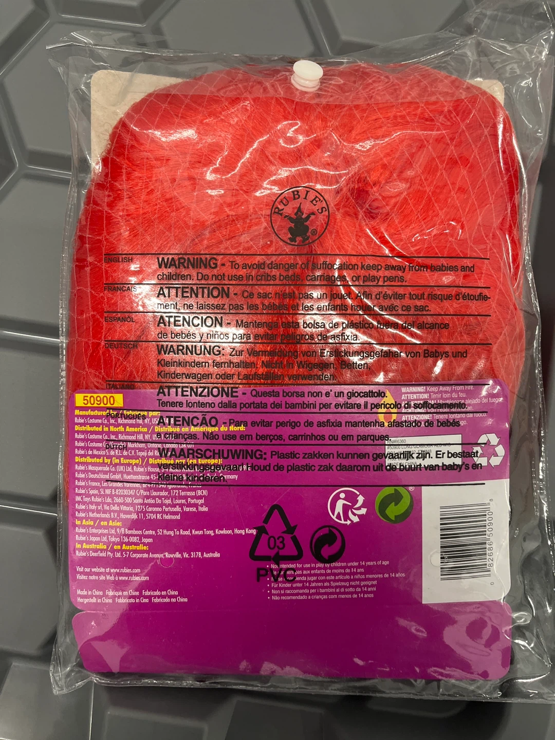 Rubie's Glamour Wig - Red, New in Package - photo 2