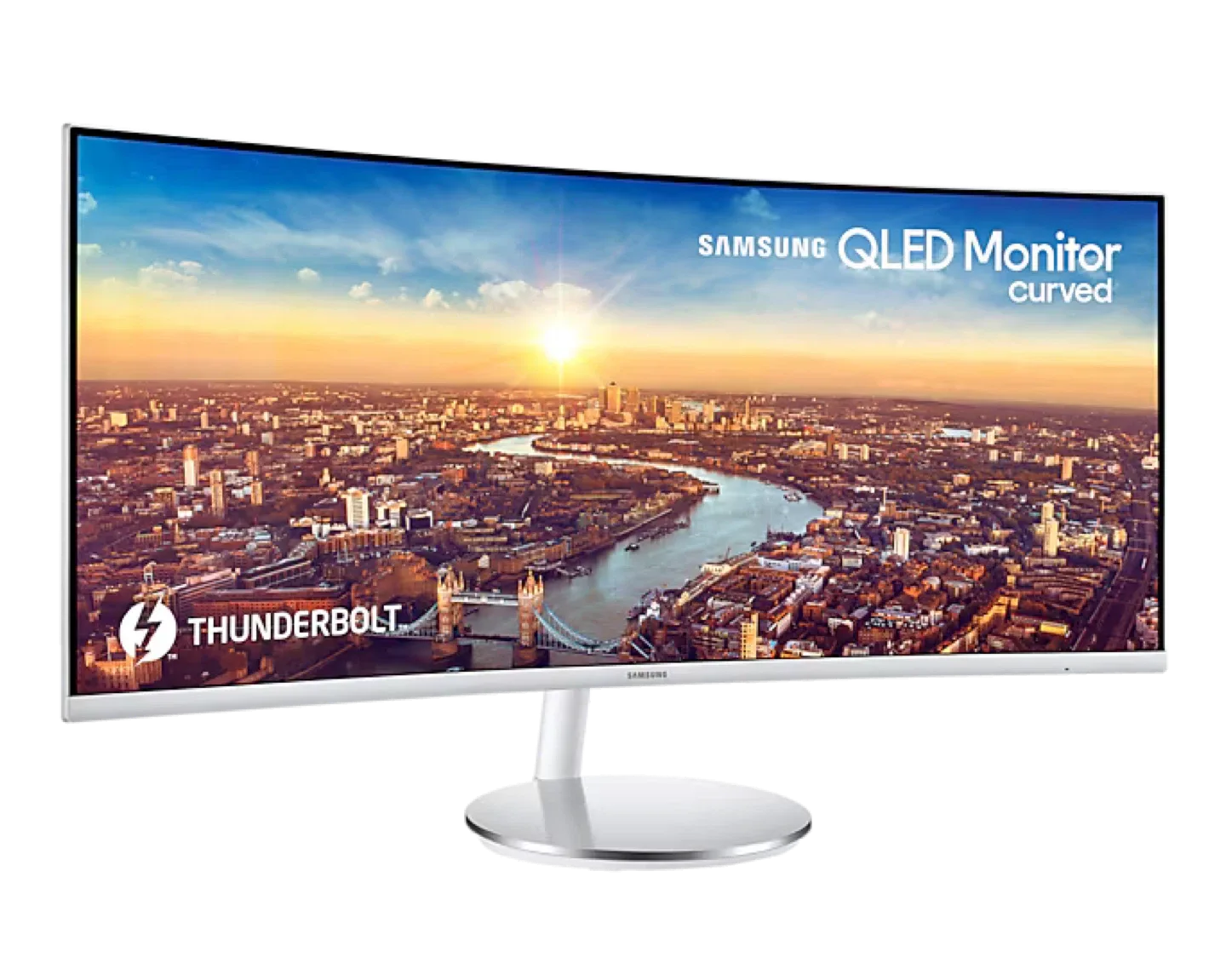 Samsung QLED Curved Thunderbolt Monitor - White image indicator(4)