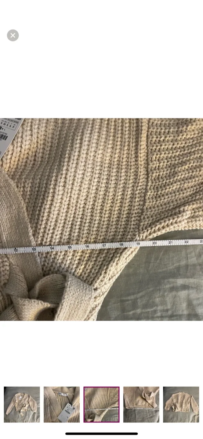 NWT Zara Knit Wrap Cardigan - small image indicator(3)