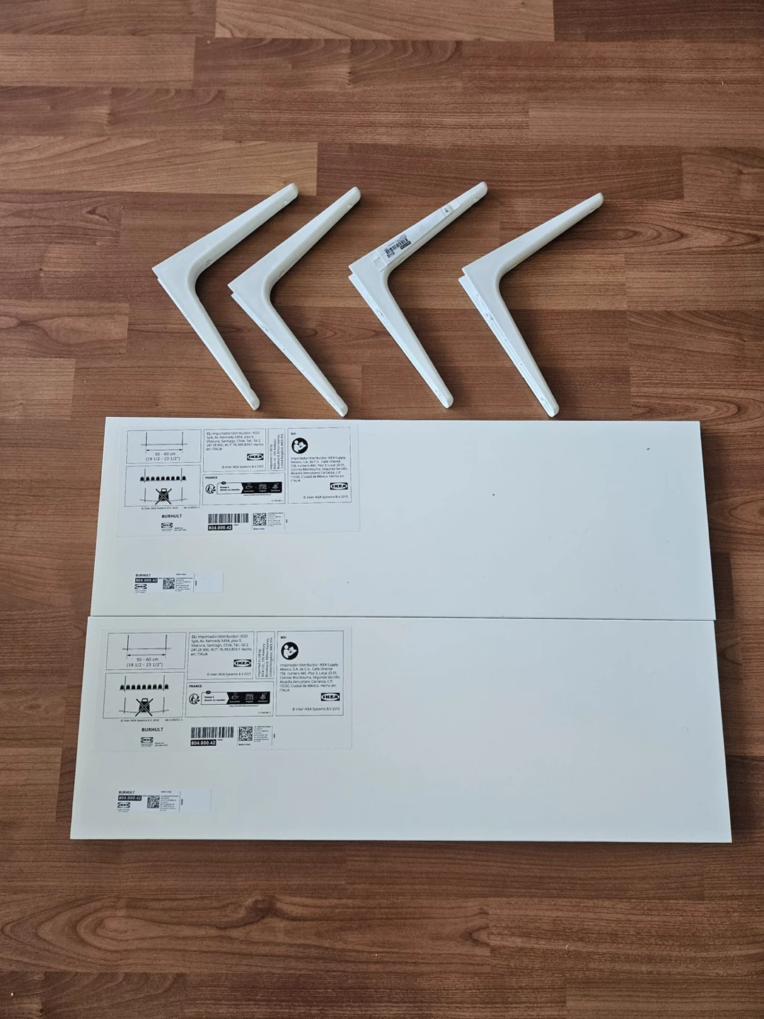 IKEA BURHULT Shelf Bracket, White, 20cm
