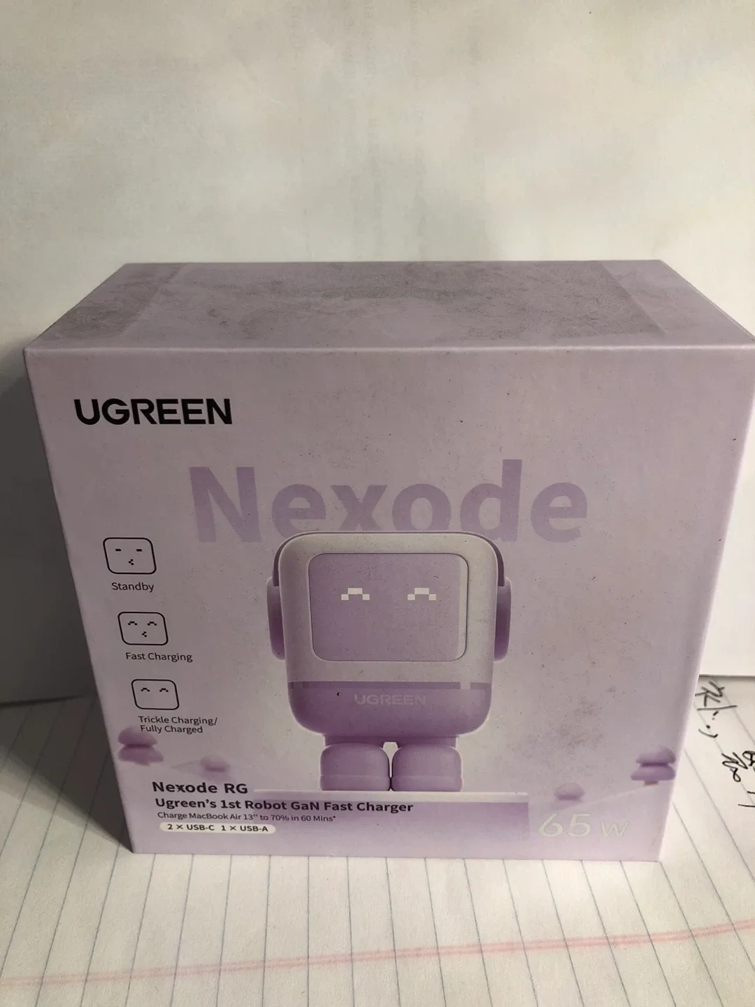 65W USB C Charger Block, Nexode GaN Fast Charging 3-Port image indicator(2)