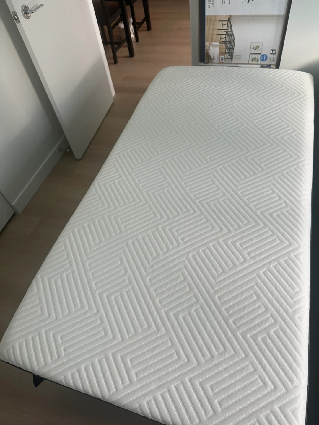 Will deliver Twin mattress 4 months old. Moving lk new