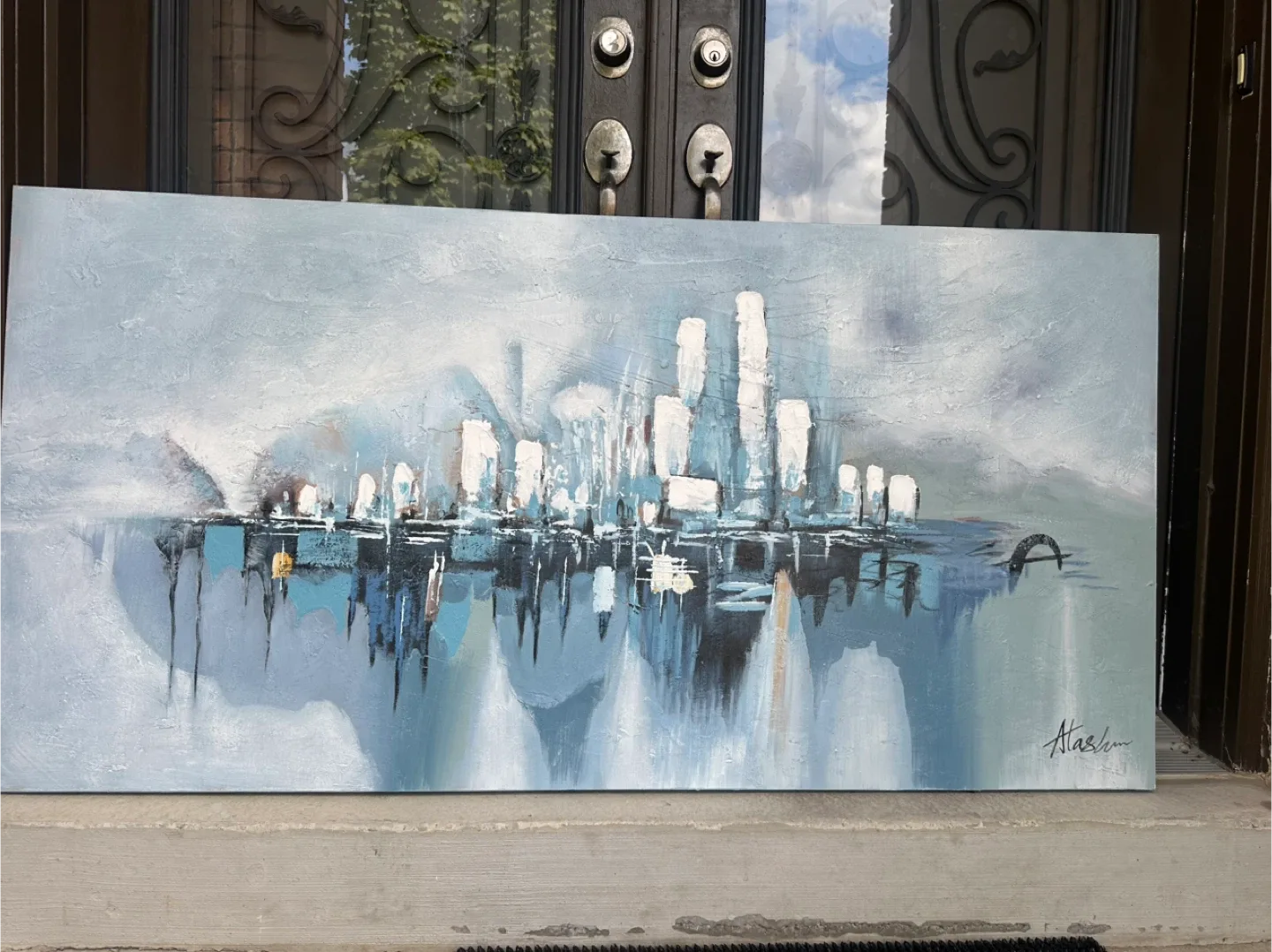 Abstract Cityscape Painting image indicator(3)