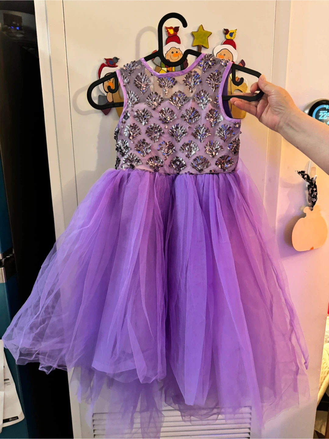 New Purple Princess Dress  (6Y-7Y)