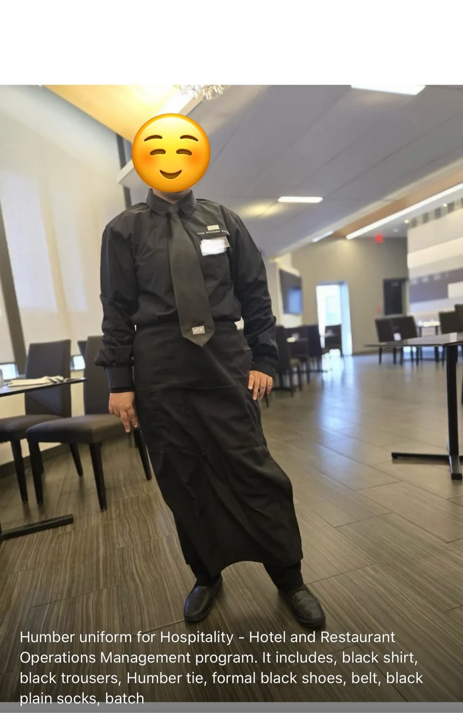 Humber Hotel & Restaurant Course Uniform thumbnail