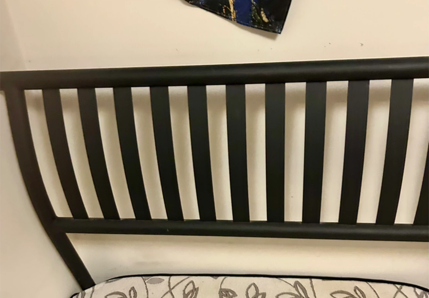 Black Metal Headboard