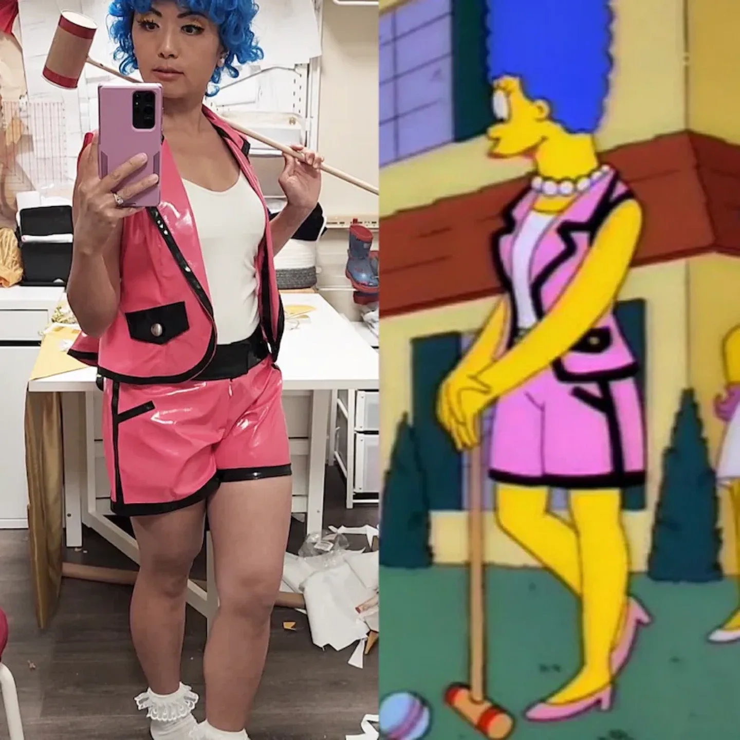 PVC Marge Simpson Chanel suit + wig thumbnail