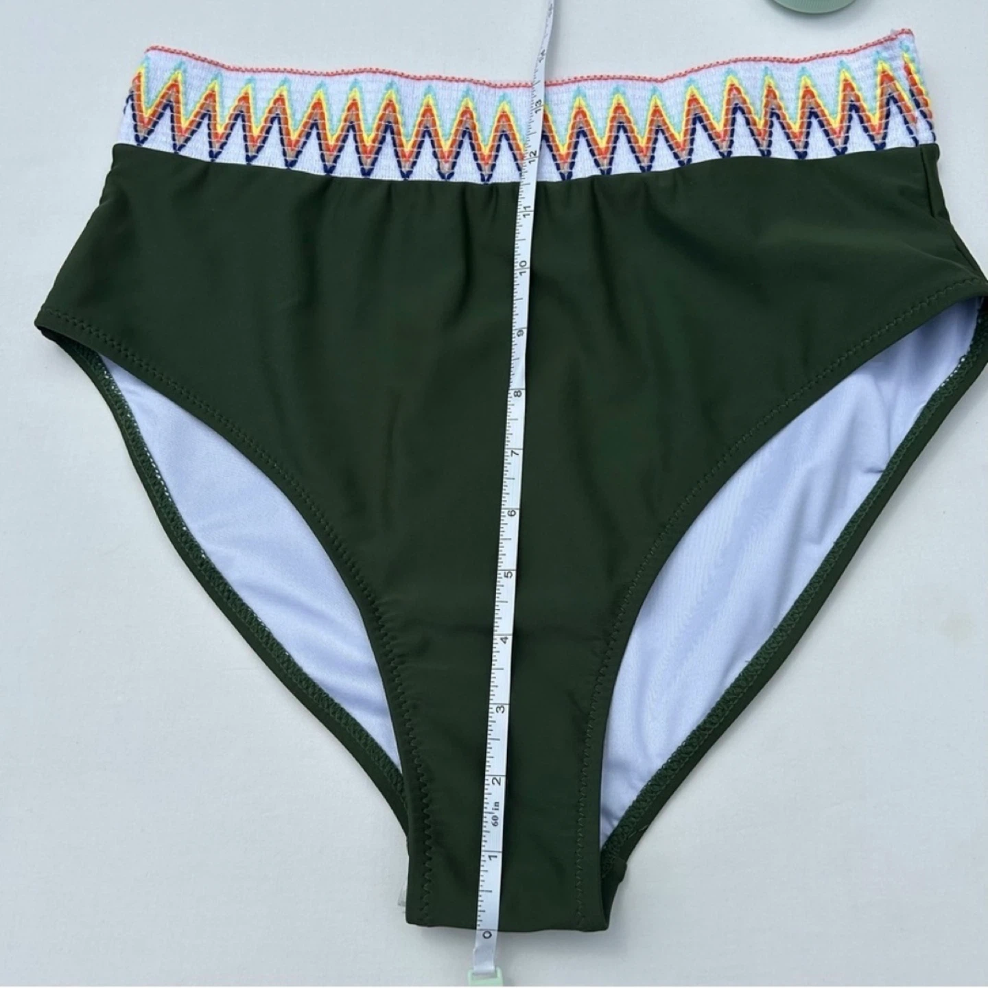 FactMe High Waisted Bikini Bottoms With Embroidered Waist Size L - photo 5