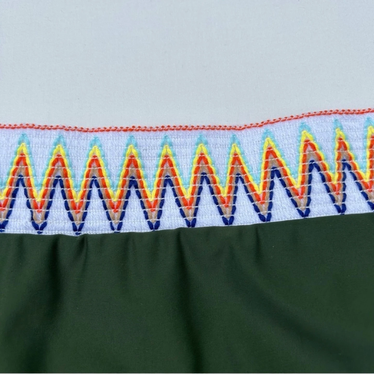 FactMe High Waisted Bikini Bottoms With Embroidered Waist Size L - photo 3
