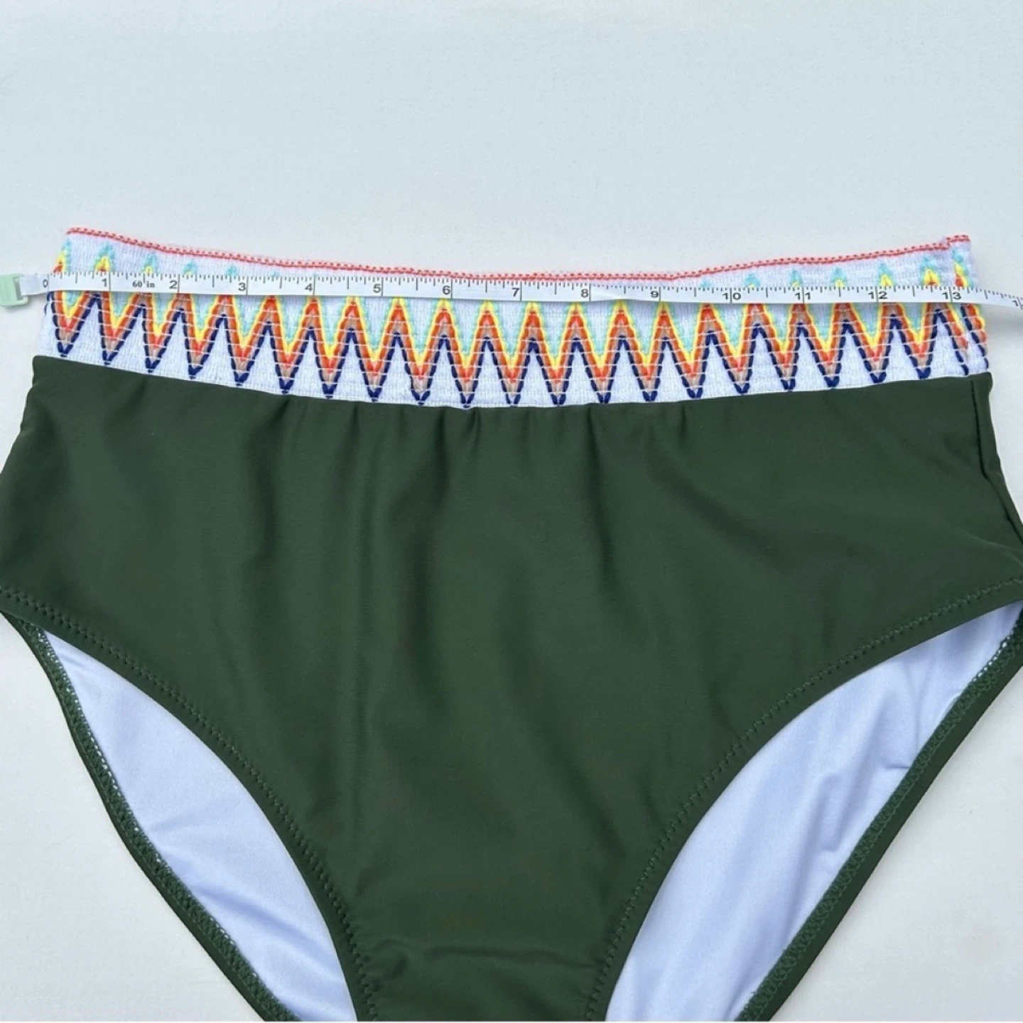 FactMe High Waisted Bikini Bottoms With Embroidered Waist Size L - photo 4