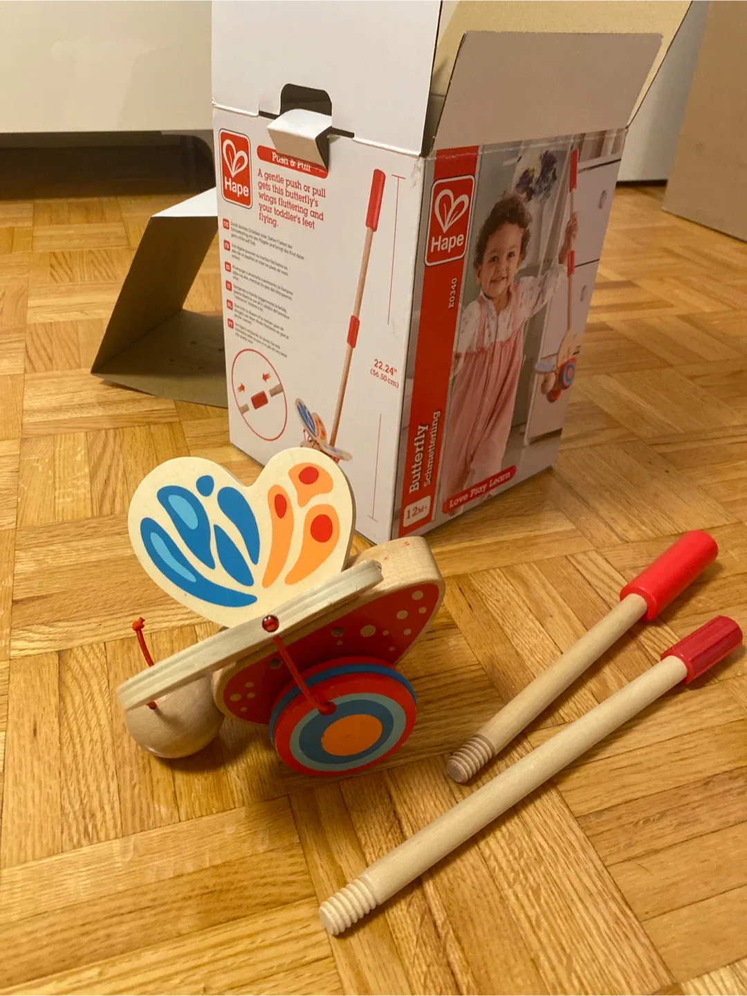 Hape Butterfly Push & Pull Toy thumbnail