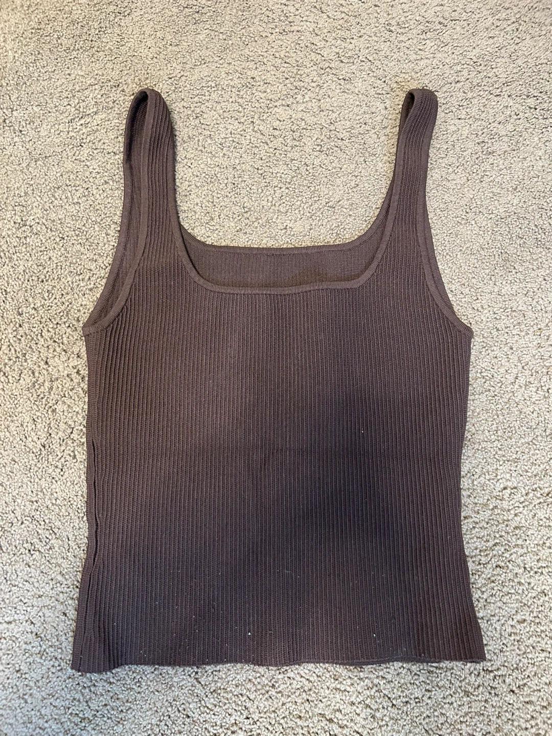 Aritzia Babaton Sculpt Knit Tank - Brown - photo 3