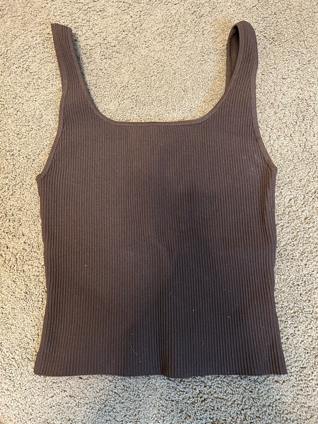Aritzia Babaton Sculpt Knit Tank - Brown