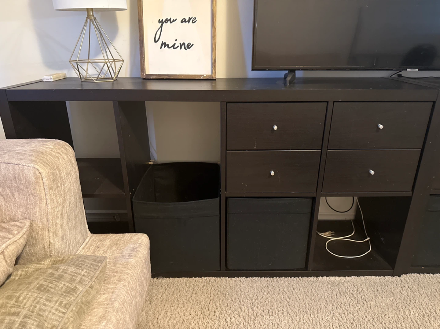 IKEA Kallax Shelf Unit - Black-Brown - photo 3