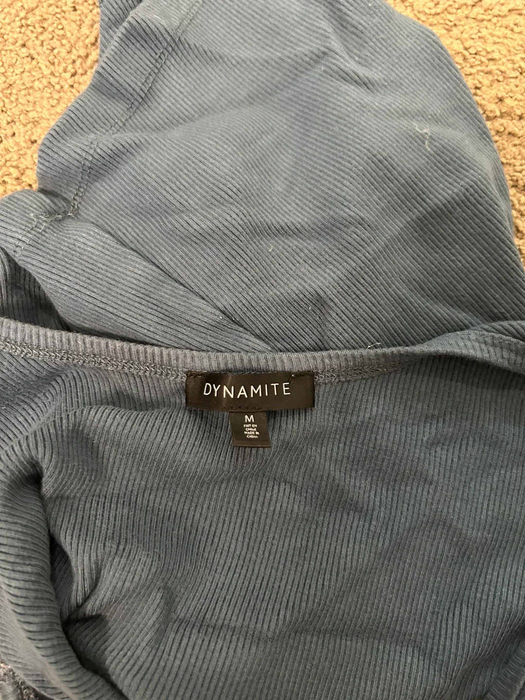 Dynamite Ribbed Tank Top - Size M image indicator(3)