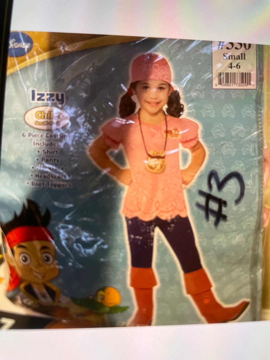 Disney Izzy Child Costume - Size Small (4-6)