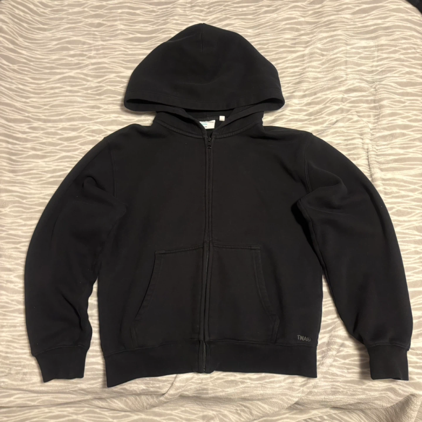 TNA Cozy Fleece Perfect Zip Hoodie - Black, Size M