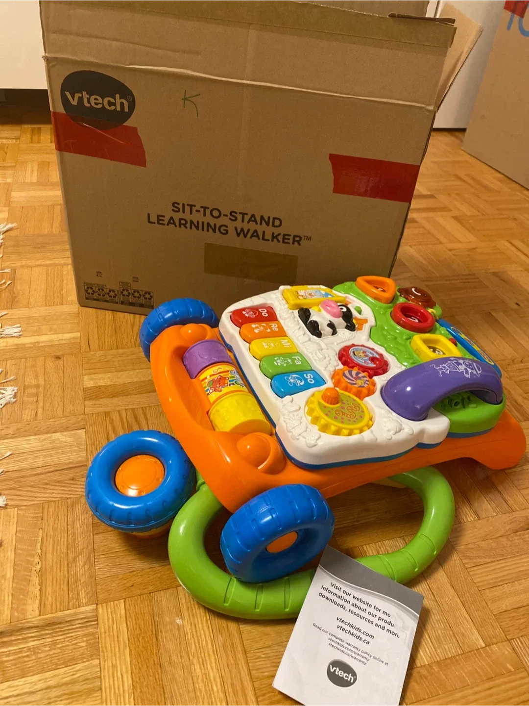 VTech Sit-to-Stand Learning Walker, Orange thumbnail