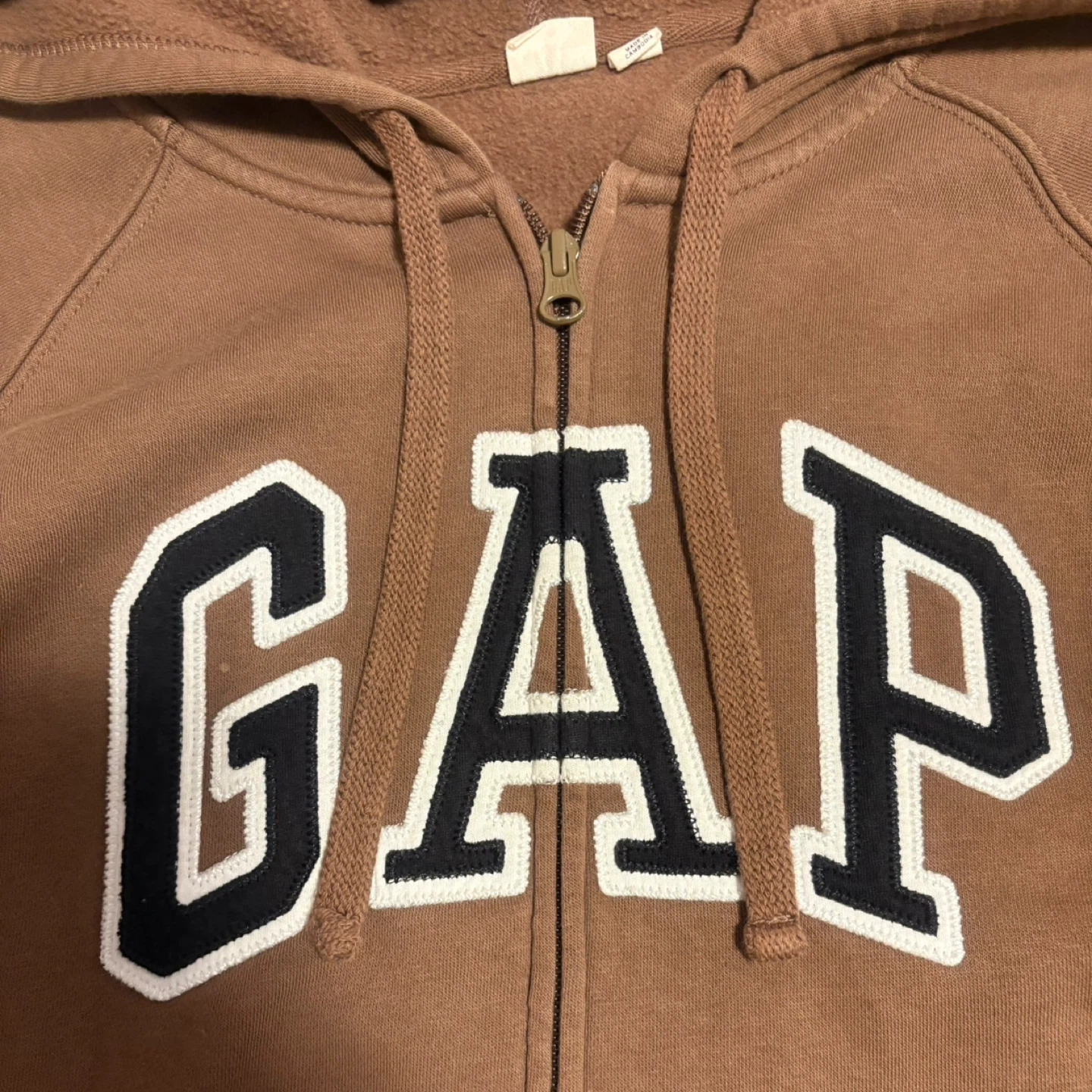 Gap Brown Full-Zip Hoodie XXL - photo 4