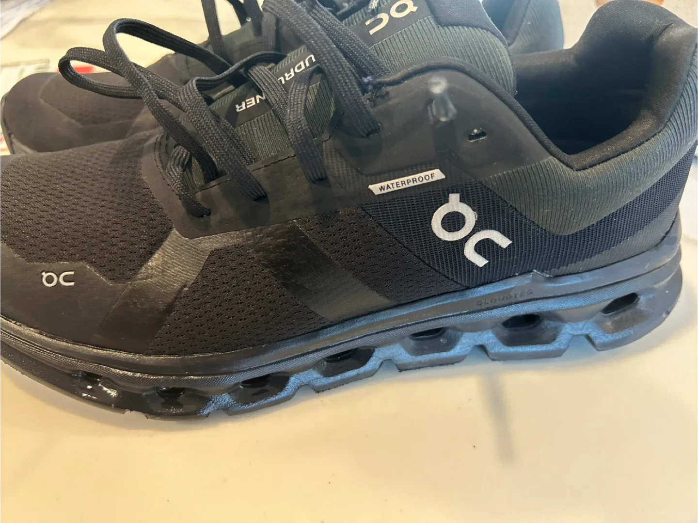 On Cloud 5 Waterproof Black Running Shoes US 8.5 image indicator(3)