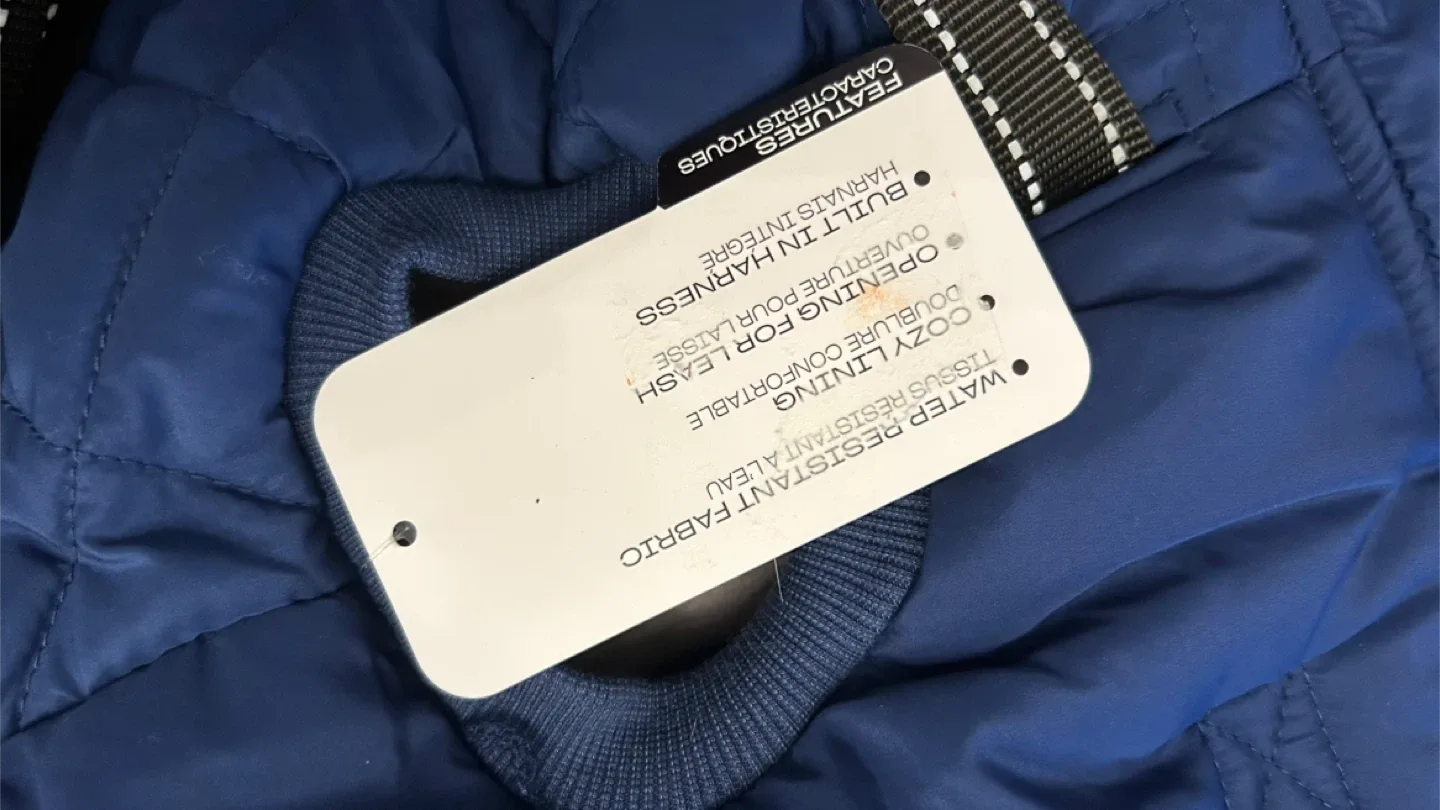 One Paw XL/TG Blue Dog Coat with Harness image indicator(7)