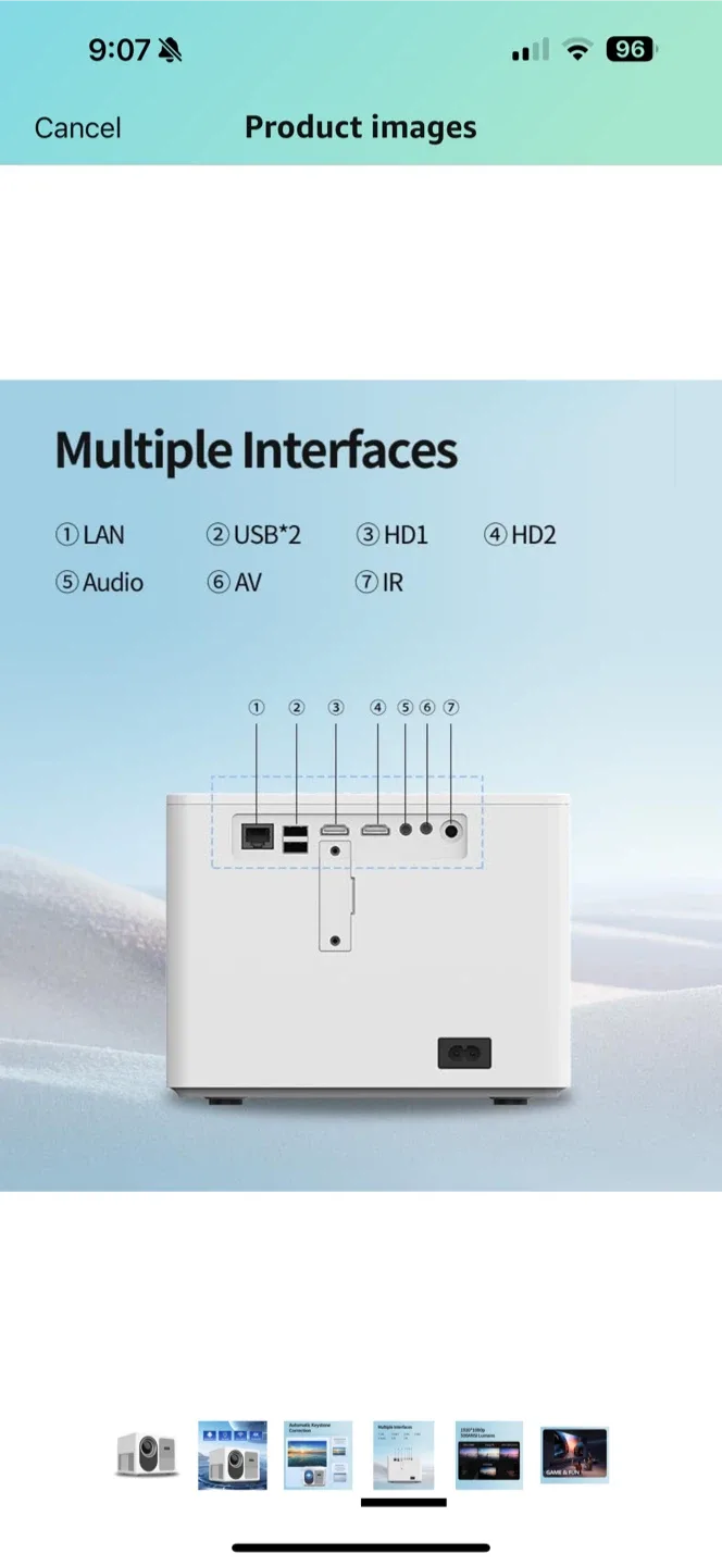 Mini Portable 4K Projector image indicator(4)