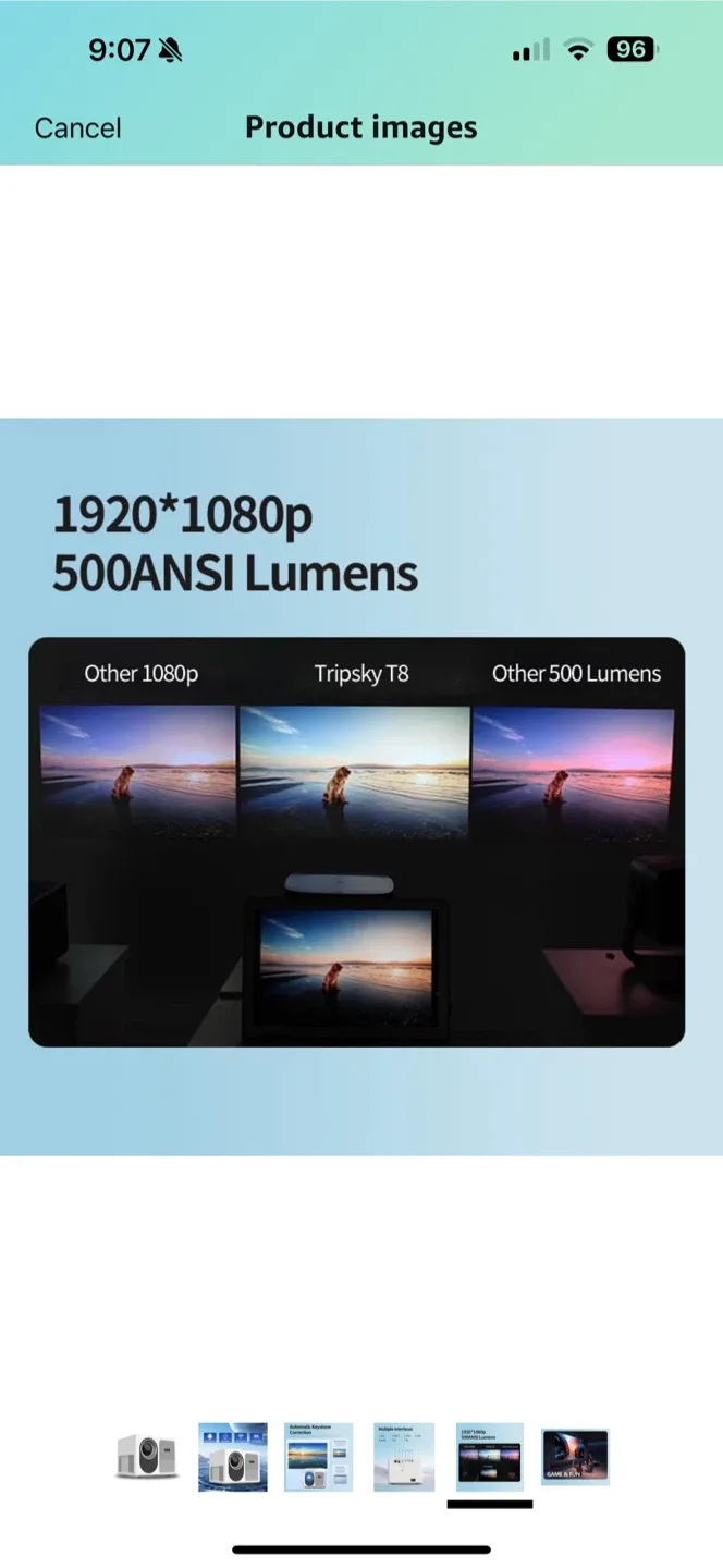 Mini Portable 4K Projector image indicator(5)