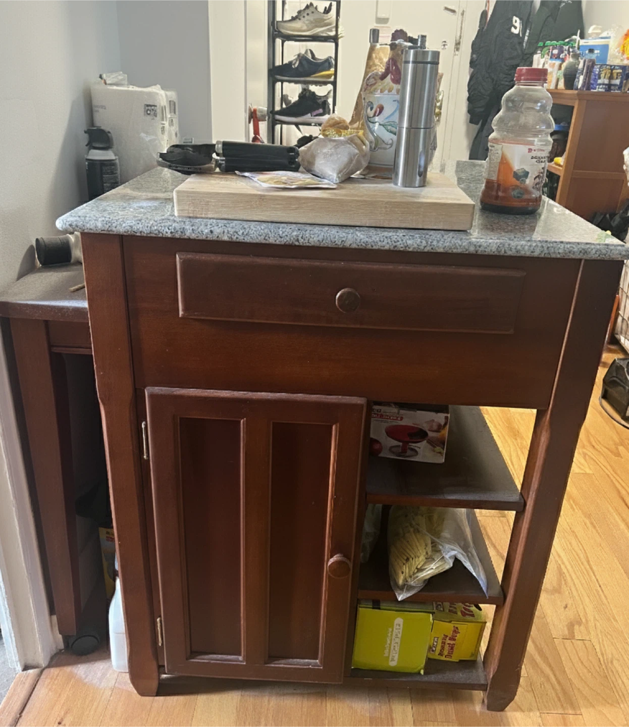 Kitchen Island with Granite Top - photo 2