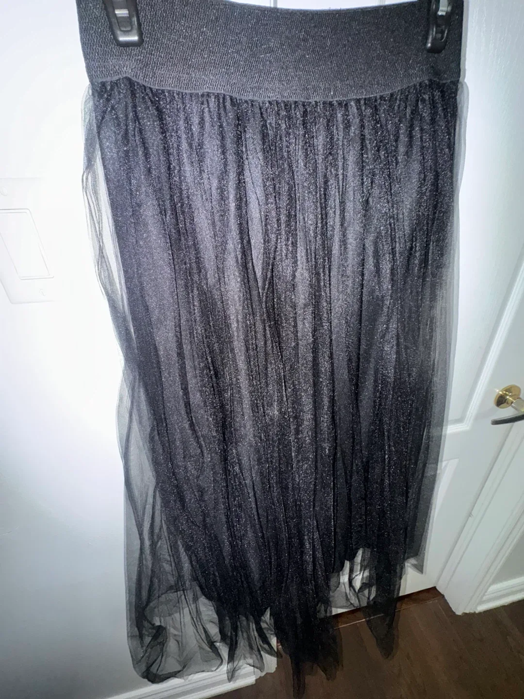 Black Maxi Tulle Skirt image indicator(2)