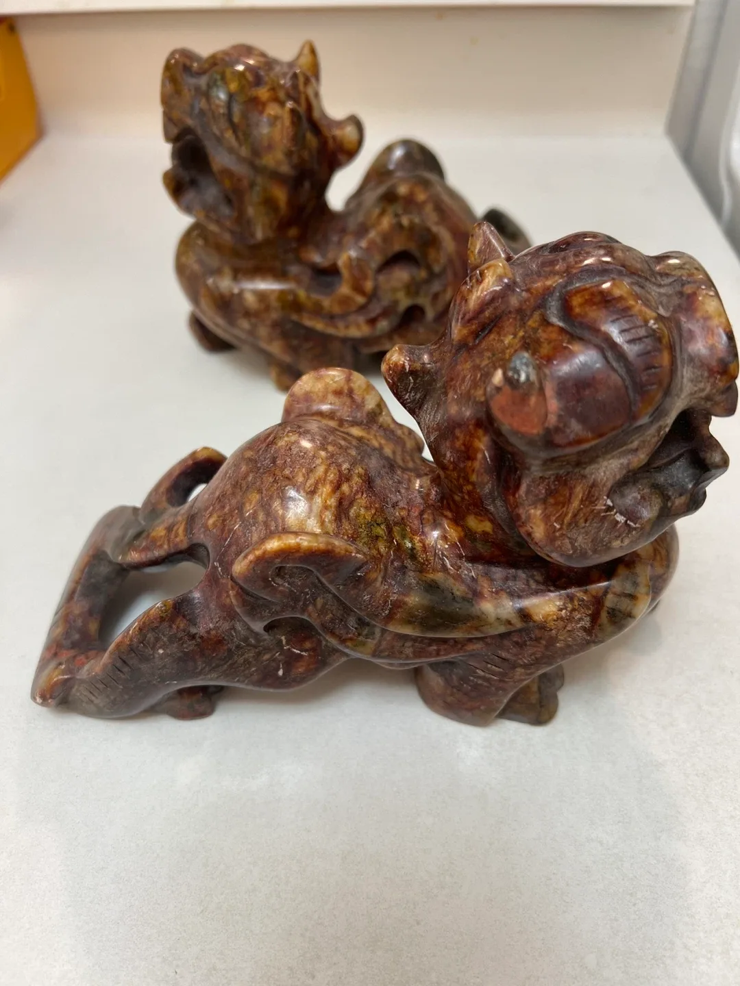 Pair of Stone Foo Dogs image indicator(2)