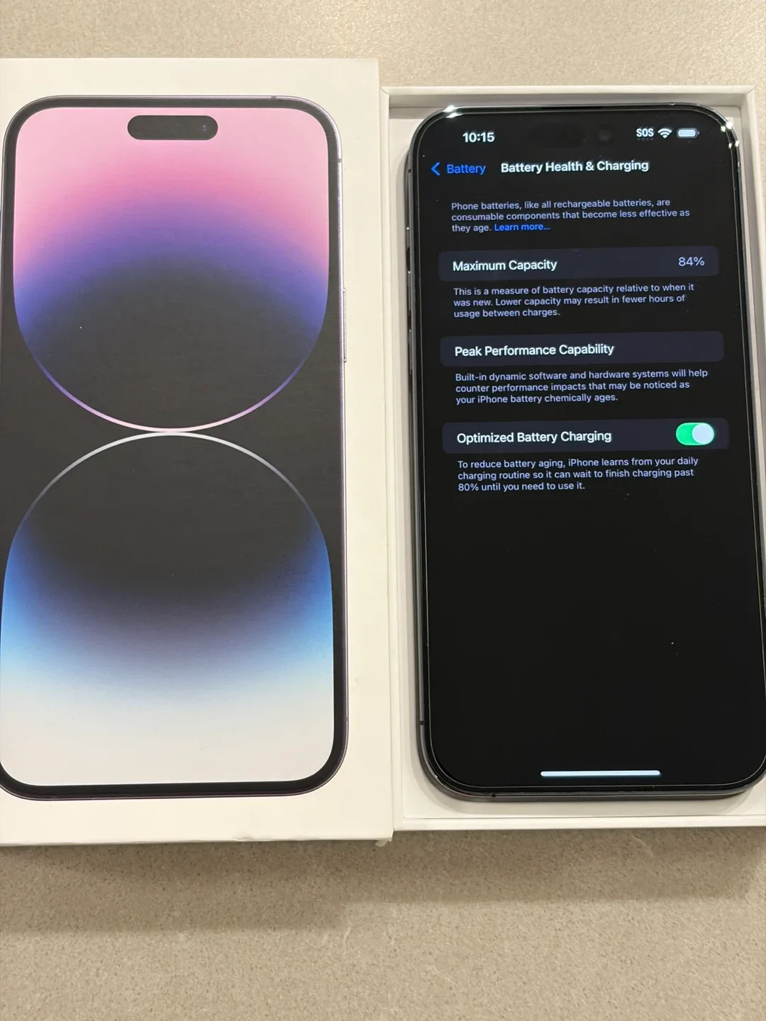 Apple iPhone 14 Pro 256GB Deep Purple - Excellent Condition! image indicator(2)