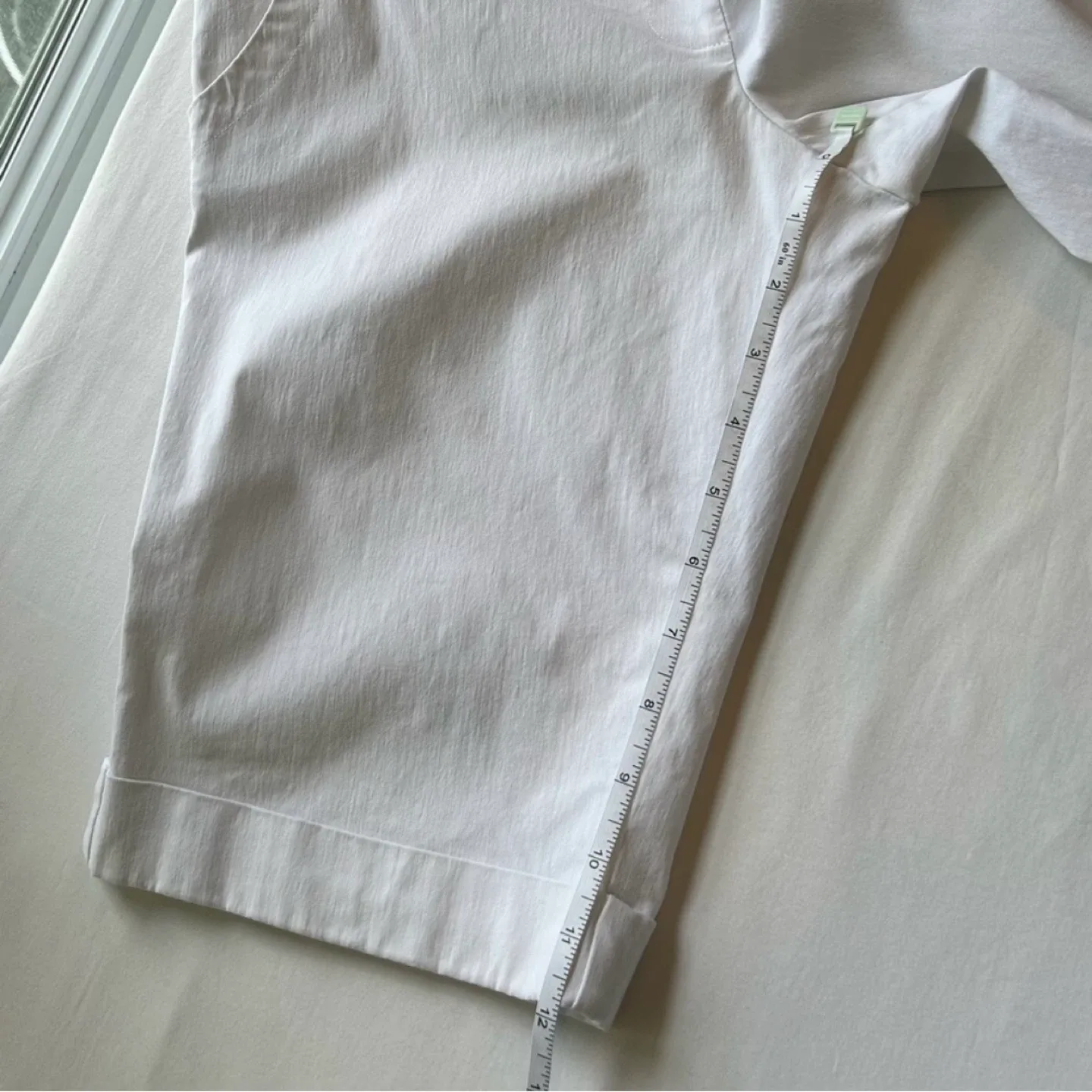 Stork & Babe Maternity Over the Bump Bermuda Length Shorts Sz M image indicator(8)