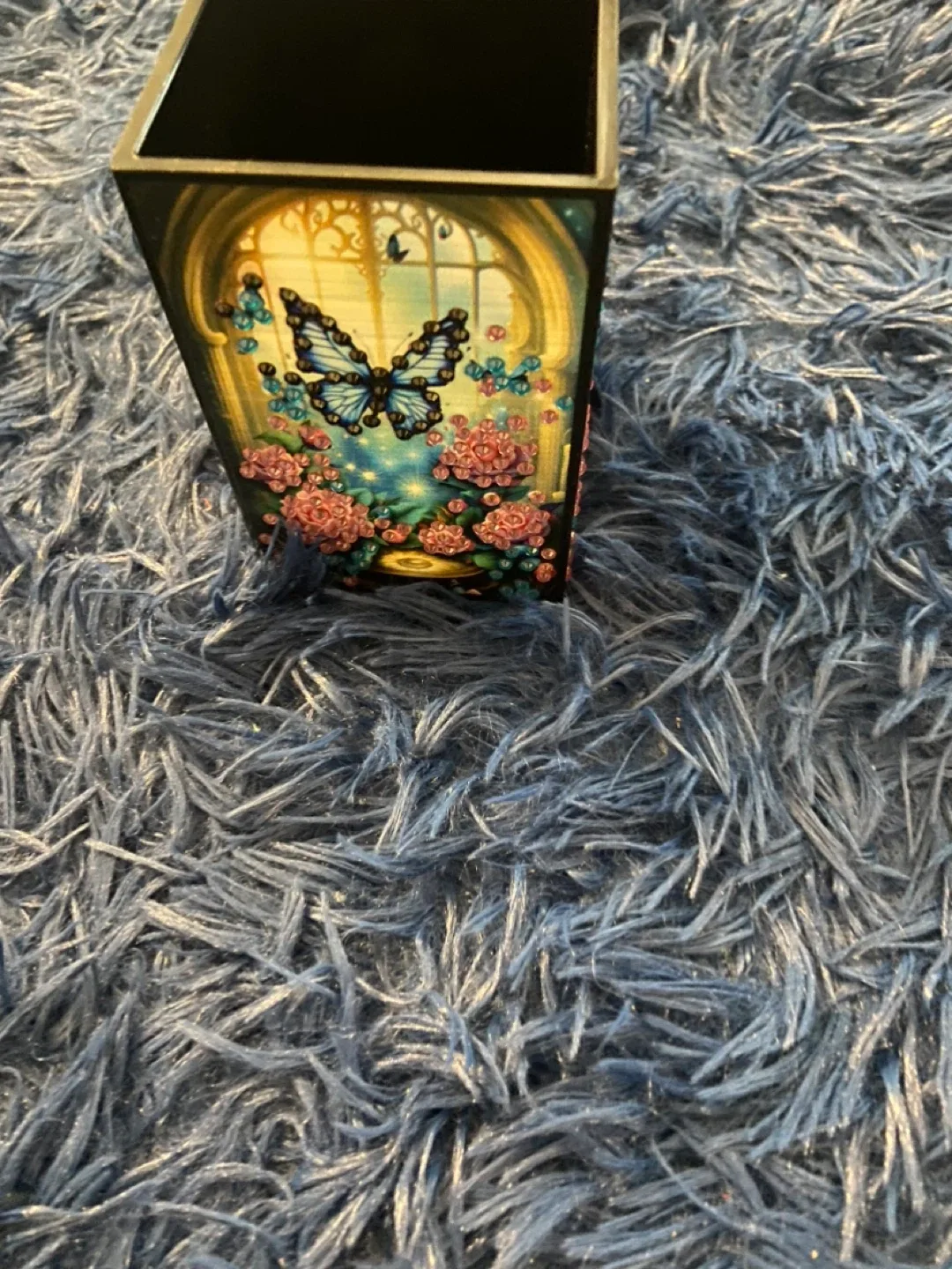 Butterfly & Roses Decorative Pen Holder image indicator(5)