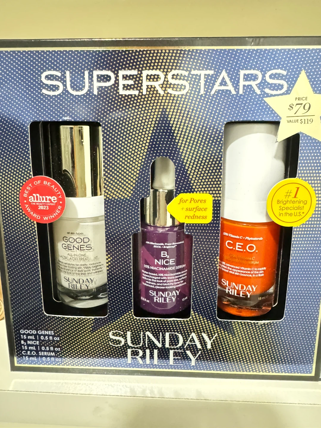 Sunday Riley Superstars Kit - Good Genes, B3 Nice, CEO Serum