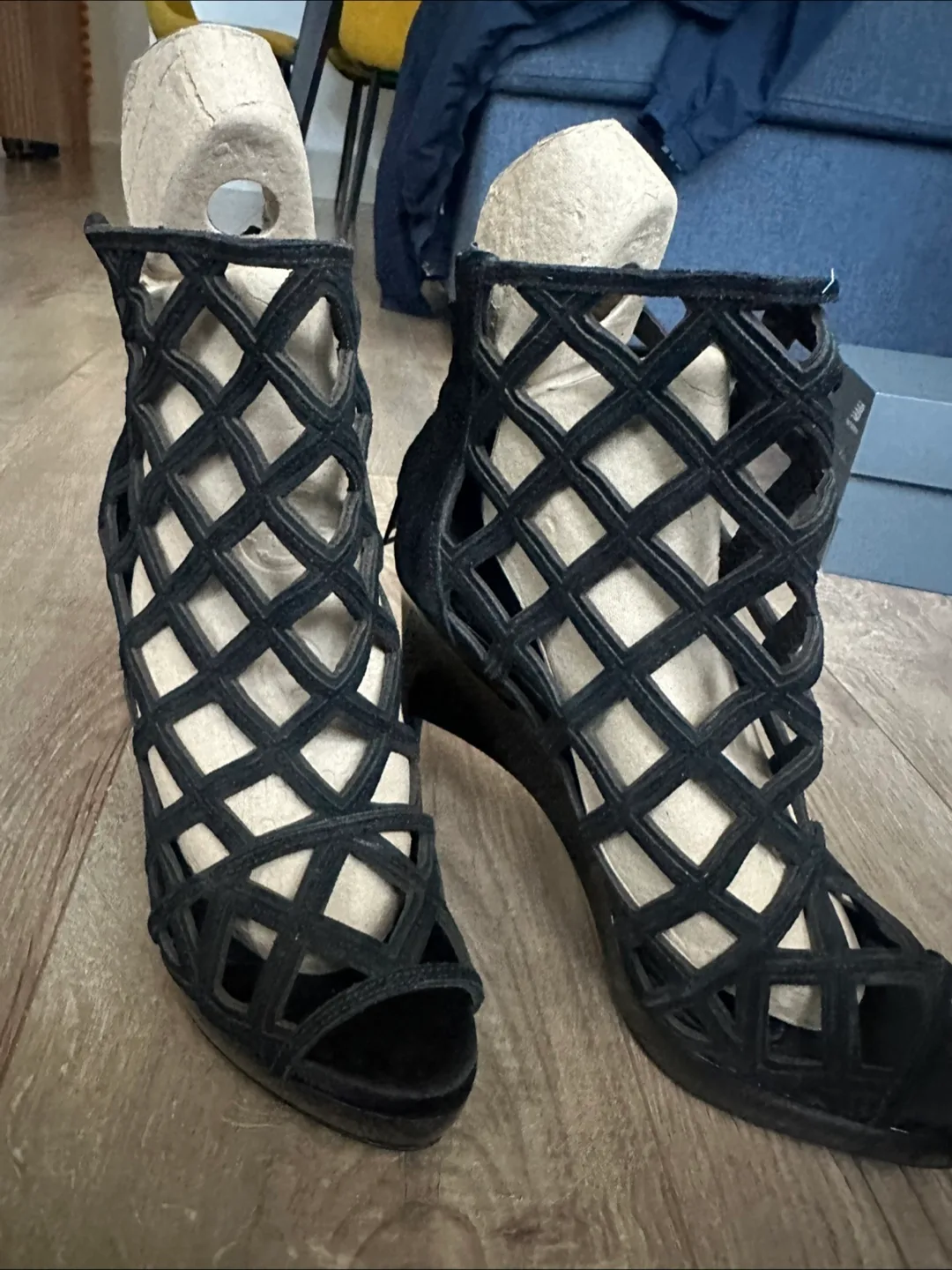Burberry Black Cage Heels - Size 40 image indicator(3)