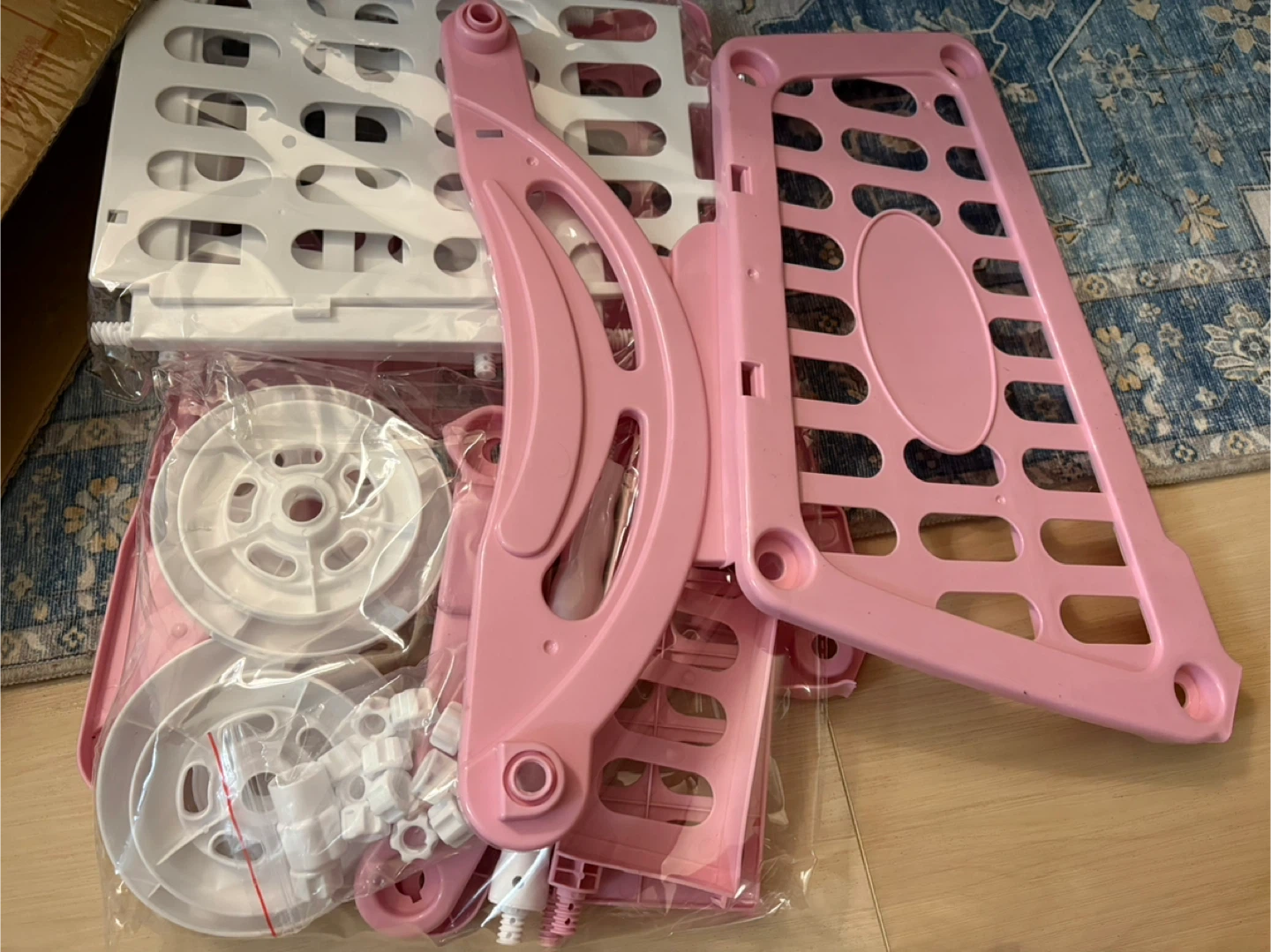 Kids Pink Shopping Cart Toy .   New - photo 3