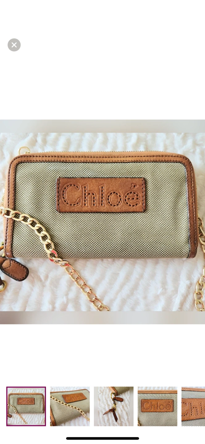 Authentic vintage Chloé Wallet with Chain