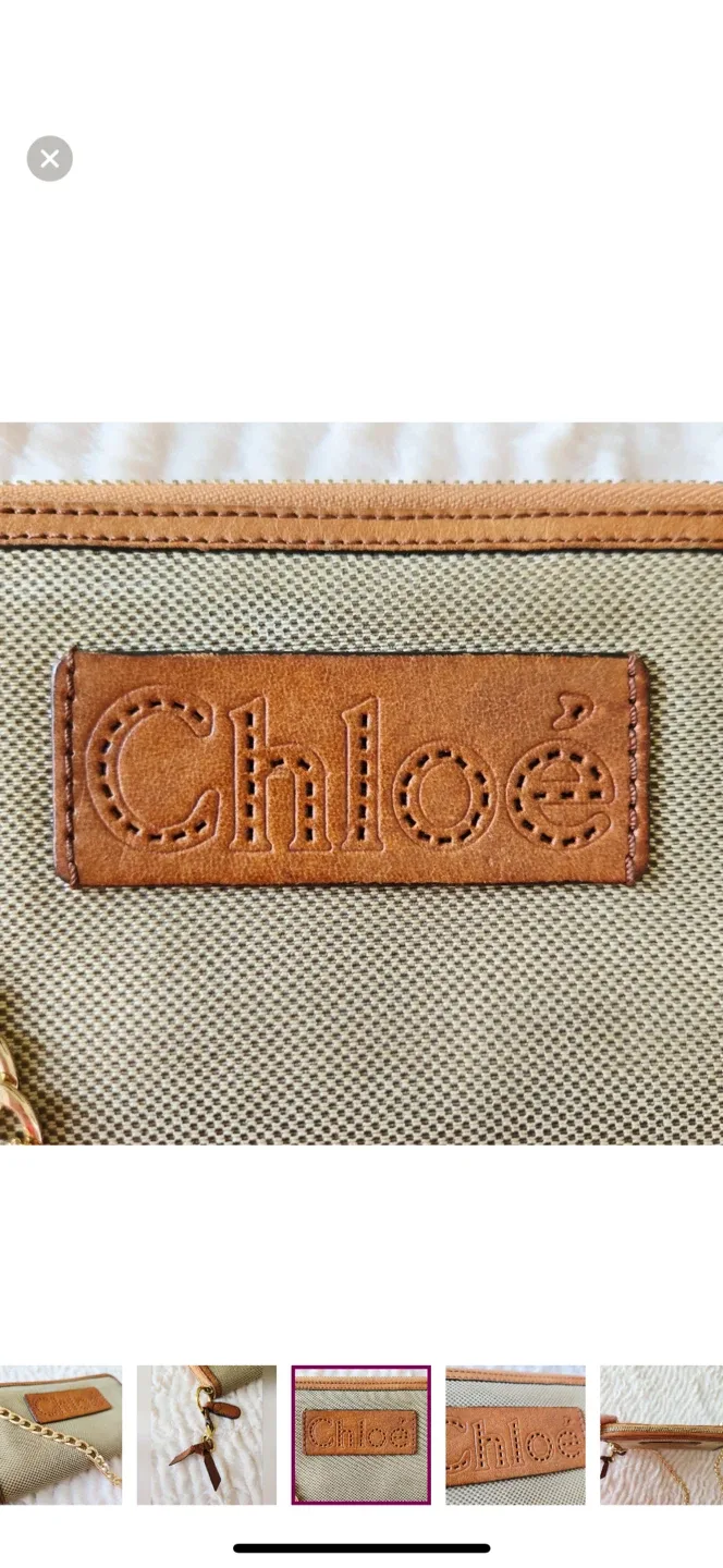 Authentic vintage Chloé Wallet with Chain image indicator(3)