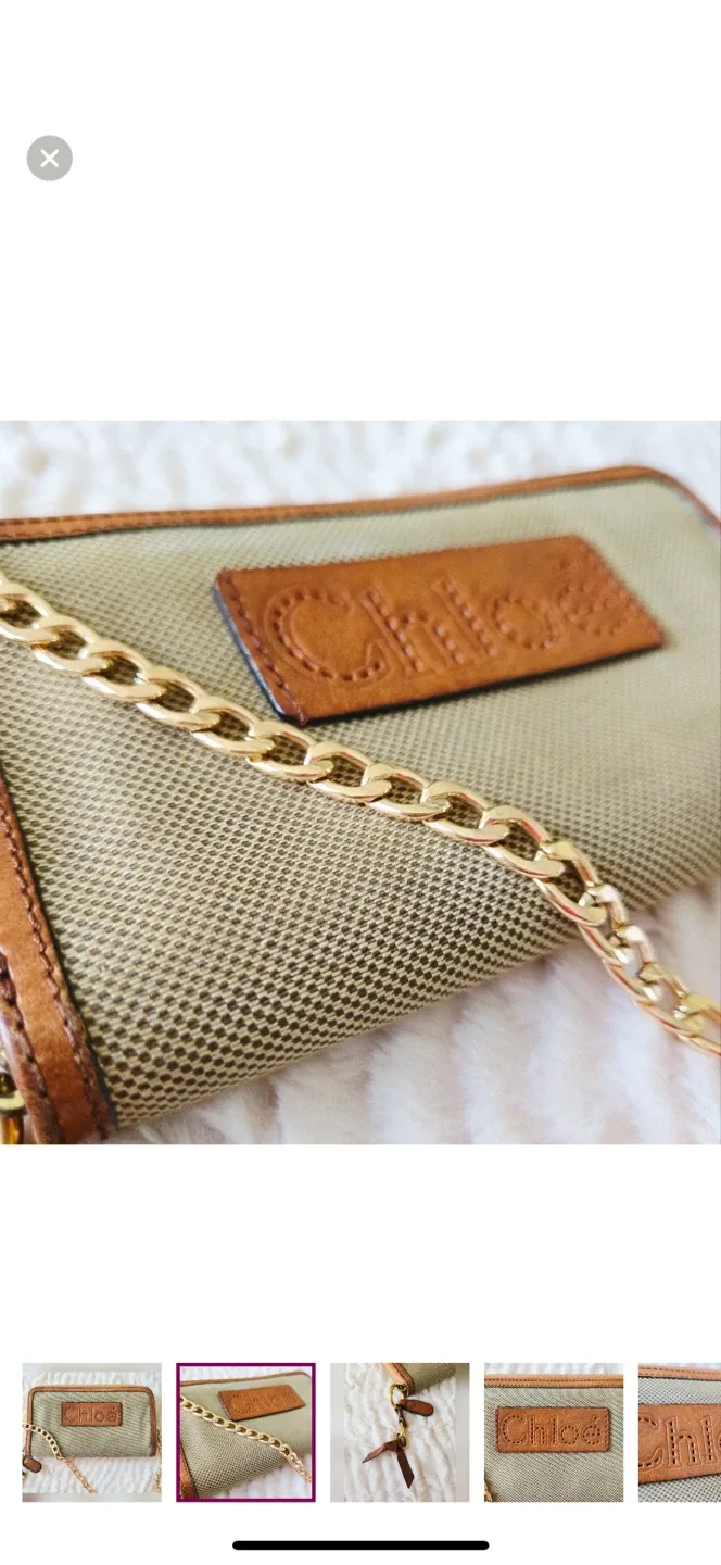 Authentic vintage Chloé Wallet with Chain image indicator(2)