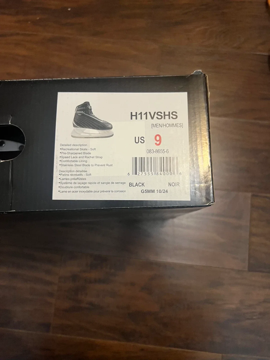 VIC H11VSHS Ice Skates - Men's US 9 - Black image indicator(2)