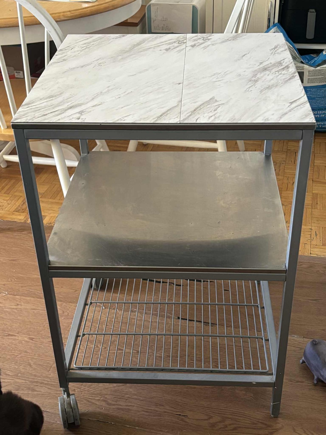 Kitchen Cart with Marble Top - photo 2