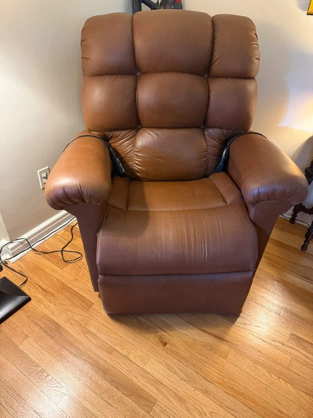 Golden Technologies Brown Leather Power Lift Chair image indicator(6)
