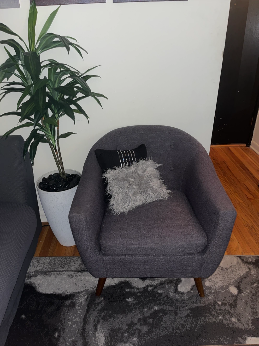 Gray Accent Chair