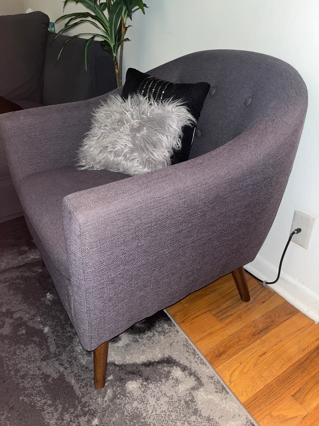 Gray Accent Chair - photo 2