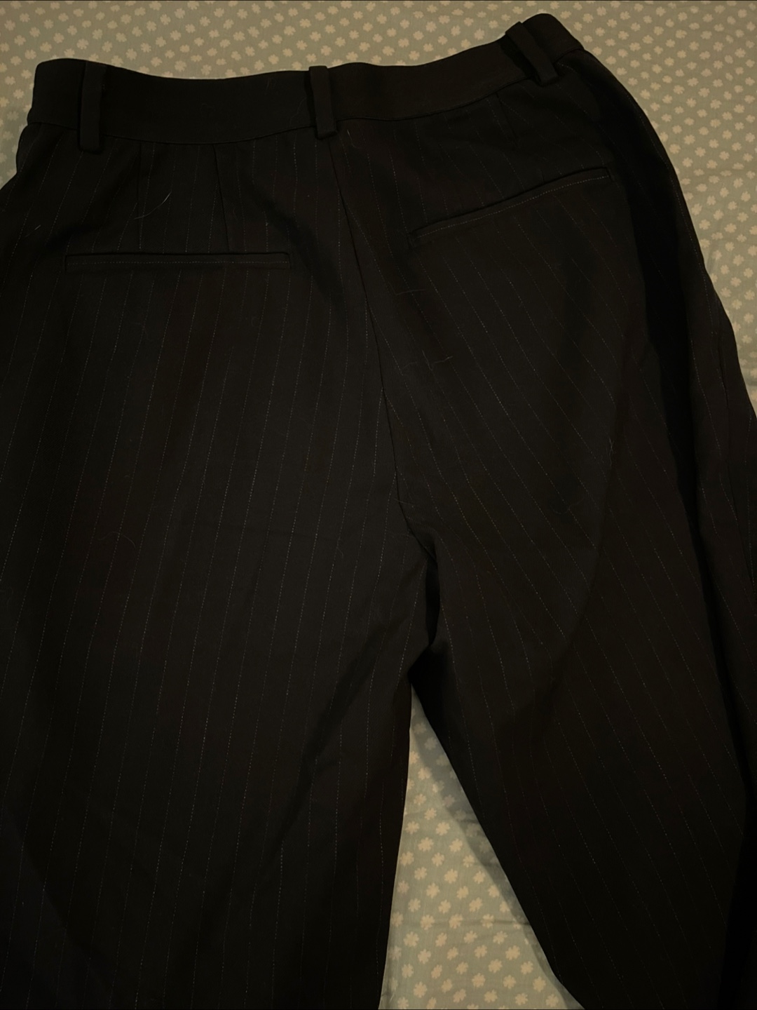 Uniqlo Black Pinstripe Pants - Size 26 - photo 2