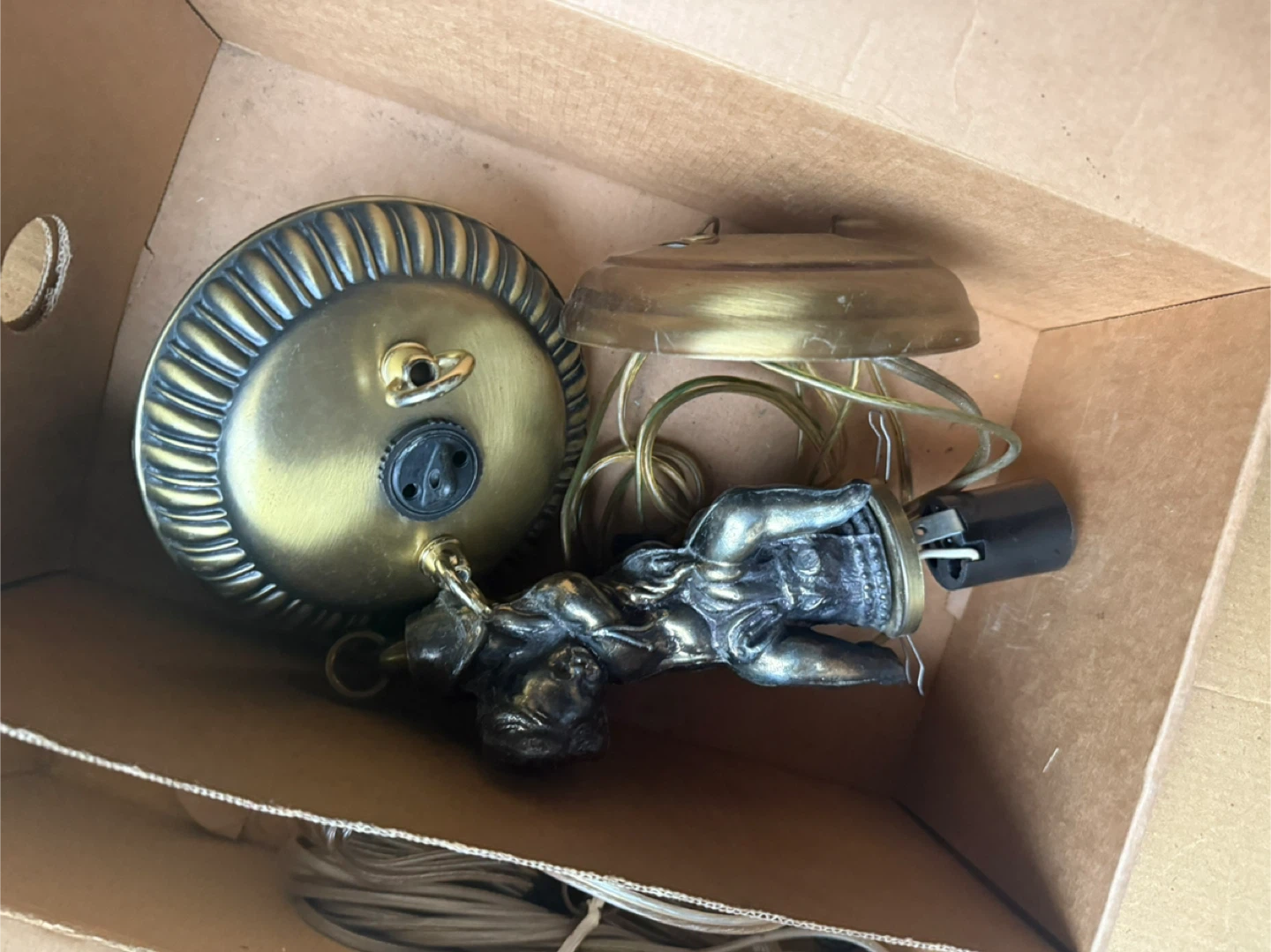 Free!!!Miscellaneous antique brass home furnishings - photo 3