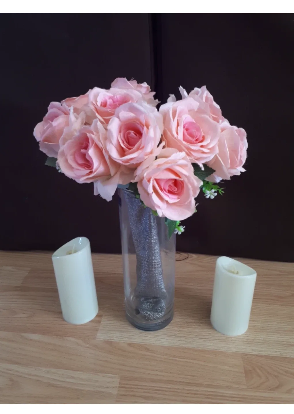 Silk Flower and LED candle image indicator(5)