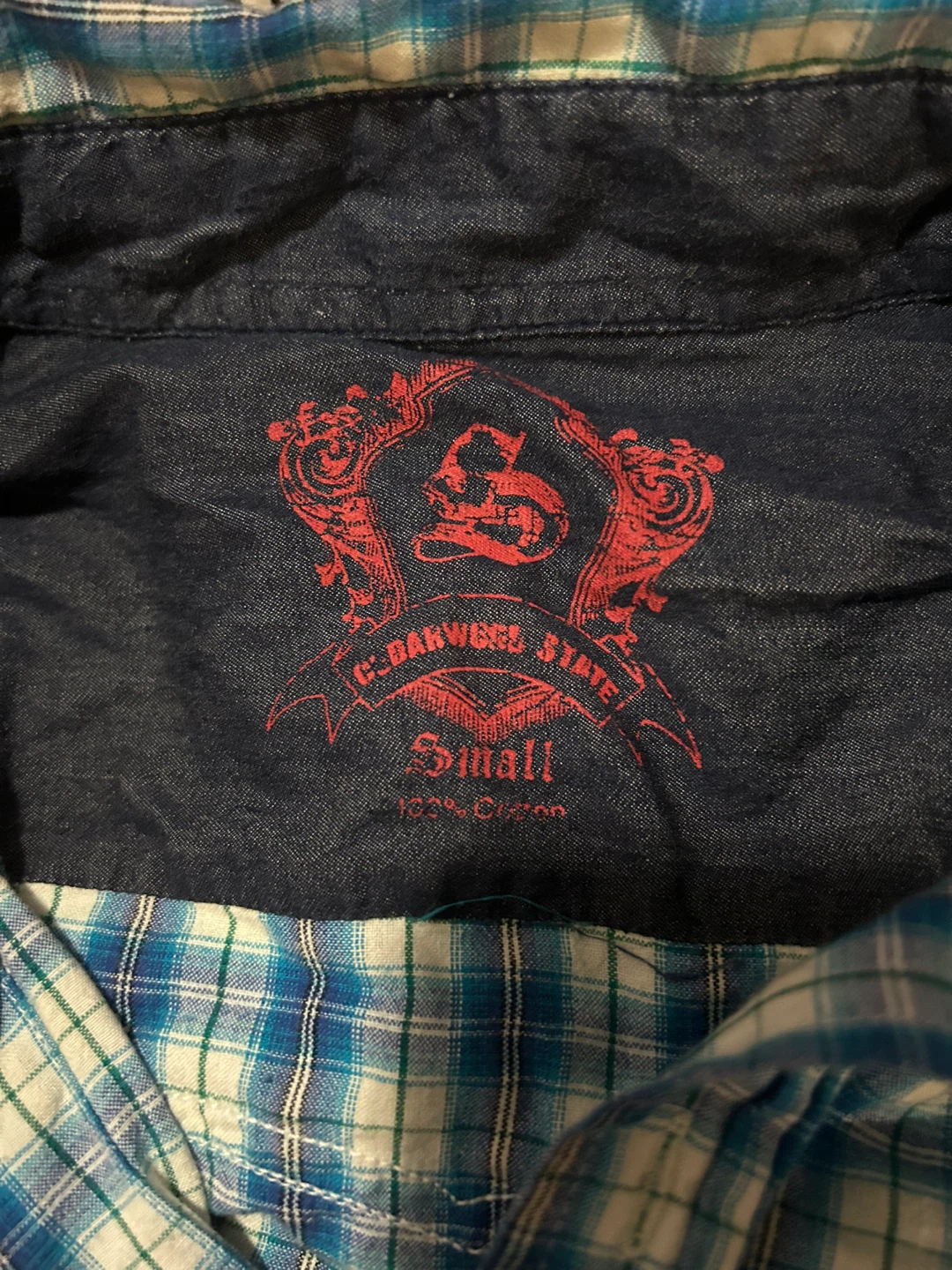 Harvest State Plaid Shirt - Size Small